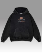 EMB 031 Hoodie Old Look4 Bluza oversize z kapturem <br>Sexy Attitude <br>Haft, Efekt sprania